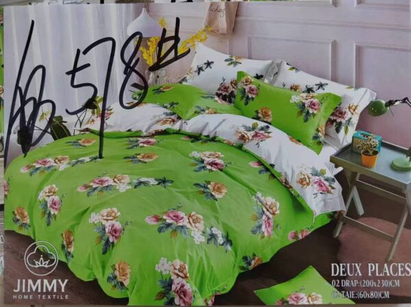 Draps de 3places 4taies 2rideaux – Image 6