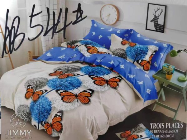Draps de 3places 4taies 2rideaux – Image 7