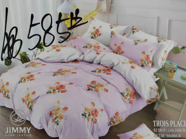Draps de 3places 4taies 2rideaux – Image 9